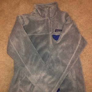 Grey Patagonia Fleece Pullover